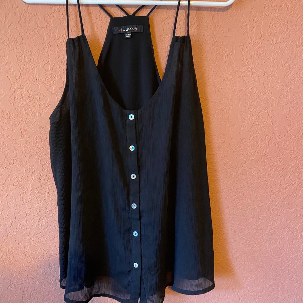 Black tank top